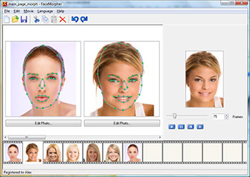 Create funny animations with this fully automated face morphing program.